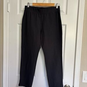 Eileen Fisher Charcoal Gray Crepe Pants